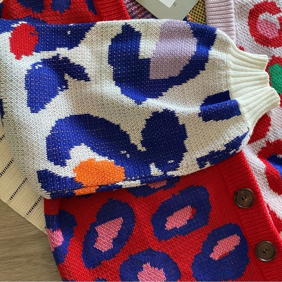 See And Be Seen Animal Print Multi-Color Cardigan - Picture 2 of 9